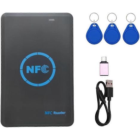 5-Band-NFC-Chip-Lesegerät/Schreibgerät + 3XUID 125K 13,56M Schlüsselanhänger, HID-Kopierer, Etikettenduplikator, IC-ID-Klonen, Schlüsselkopierer (1/5)