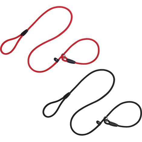 Laisse de dressage pour chien type étrangleur, laisse coulissante robuste et réglable, 150 cm (1/5)