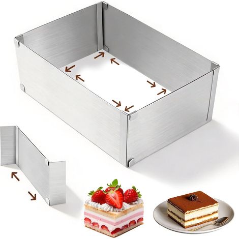 Rectangular Patisserie Frame 28 x 18 to 52 x 32 cm High 10 cm (1/5)
