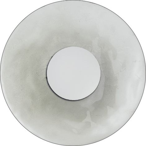 SOLARIS – Applique di Design 12W 3000K Bianco con Vetro Martellato Fumè, CRI90, Dimmerabile a Taglio di Fase - Rossini Group (1/5)
