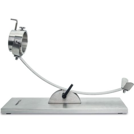 Support à jambon basculant en acier inoxydable avec tête rotative