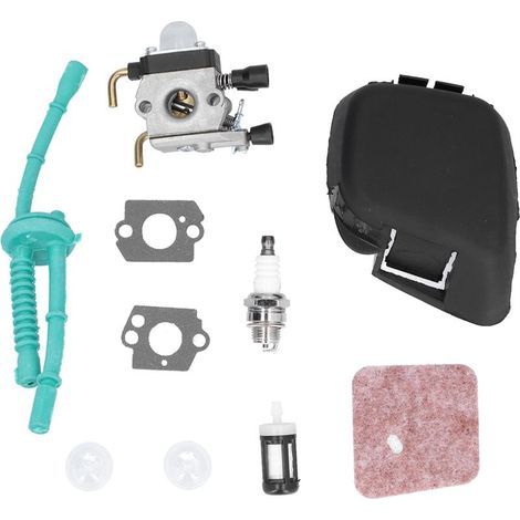 Kit de carburateur en aluminium facile à installer Remplacement du couvercle du filtre à air pour stihl fs45 46 55 55r fc55 38 (1/5)