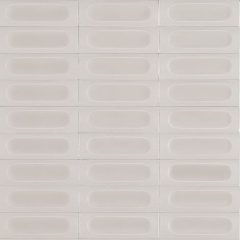 Carrelage Effet Zellige Blanc CONFETTO Bianco 5x15cm 3D (1/2)