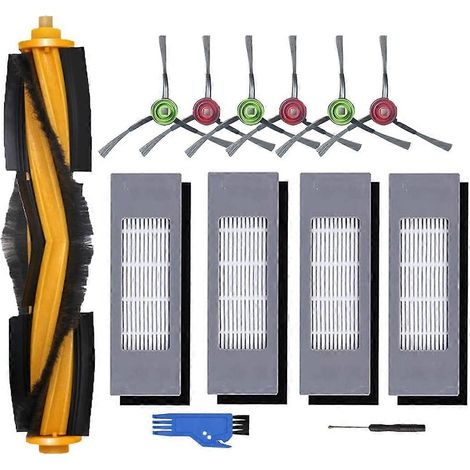 Kit d'accessoires de rechange compatible avec les aspirateurs robots Yeedi Vac/Vac Max/Vac Station : brosse principale, filtre et brosses latérales. (1/5)