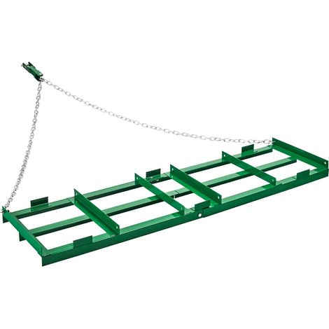 Herse Traînée 1830 x 500 mm Râteau Niveleur Remorquable d'Allée avec Barres et Chaîne 1830 mm, Niveleuse d'Allée de Gravier, Outil de Nivellement, pour VTT, UTV, Tracteur de Pelouse de Jardin (1/5)