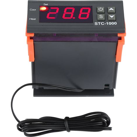 Régulateur de température numérique avec capteur de température et thermostat électrique, 110-220 V (1/5)