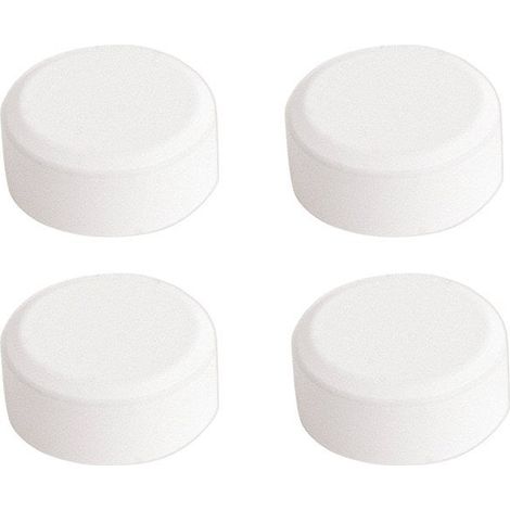 Set di 4 fissaggi per specchi rotondi bianchi SANS MARQUE