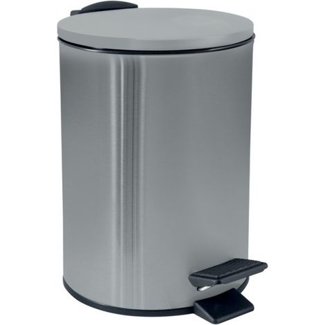 Poubelle à pédale Acier ADELAR 3L Inox Brossé Spirella