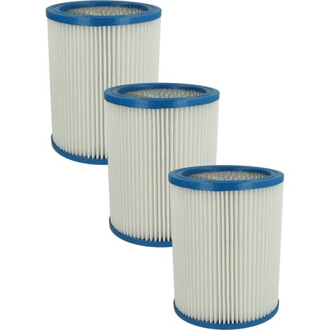 vhbw 1x filtro a pieghe piatte compatibile con Fein Dustex 40, 25 aspirapolvere - Cartuccia filtrante, plastica / carta