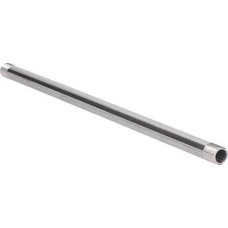 30 cm langes Edelstahl-Gewinderohr, G1/4 Außengewinde-Rohrverschraubung, Rohrverbindungsstück. (1/5)
