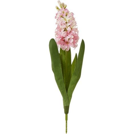 Hyacinth (Single Stem Flower) - Plastic - Height 44 cm - Pink
