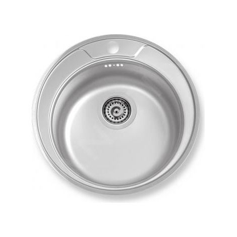 Novaservis - Evier, diamètre 51 cm, acier inoxydable DR51 (1/2)