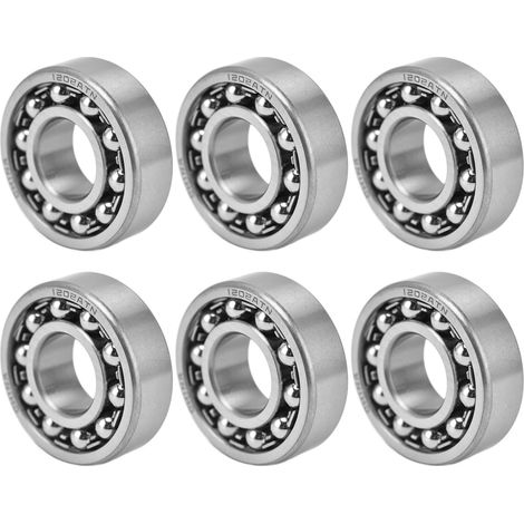 Lot de 10 roulements à billes auto-aligneurs à double rangée 1202 adaptés aux patins à roulettes à boîte de vitesses (1/5)