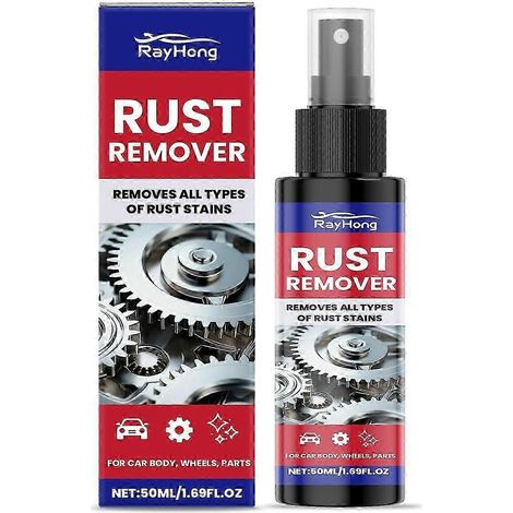 Spray antirouille Rayhong pour moyeux de roues métalliques : polissage, rénovation, lustrage, nettoyage en douceur, décontamination des taches de rouille