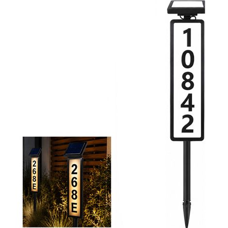 Beyamis Lampe solaire LED 89cm - Double source jardin allée (1/5)