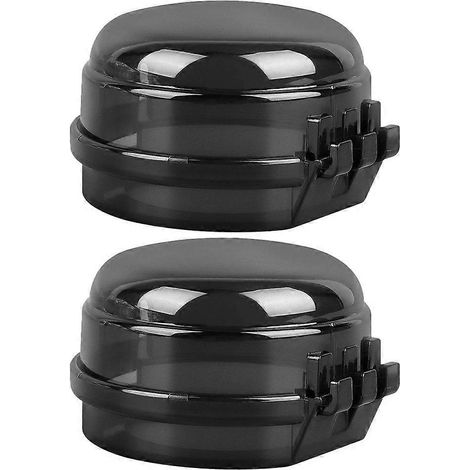Lot de 2 protège-boutons de cuisinière, capuchons de sécurité pour boutons de gaz, protection enfant, protection pour interrupteur de brûleur. (1/4)