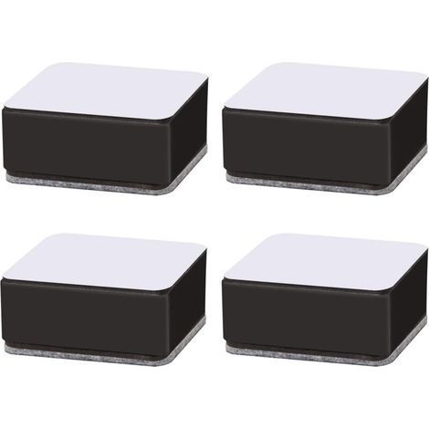 Selbstklebende Möbelfüße – Kohlenstoffstahl – Erhöht die Höhe um 3 cm – 4er-Set für Bett, Sofa, Couchtisch (1/5)