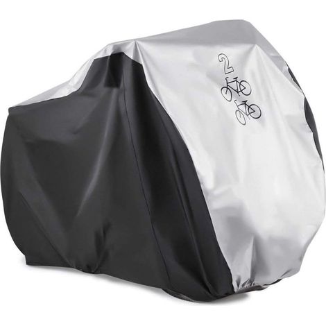 Housse Vélo Bache de Protection pour Vélo Etanche à la Pluie Poussière UV Imperméable pour Bicyclette VTT et Vélo de Route pour 2 Vélo (1/5)