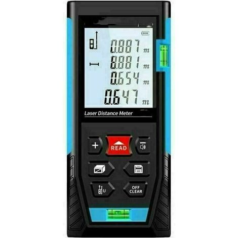 - Télémètre Laser 50m, Metre Laser, Calcule Distance Surface Volume, Fonction Pythagore, Stocker 99 données, Fonction Muet, IP54 (1/4)