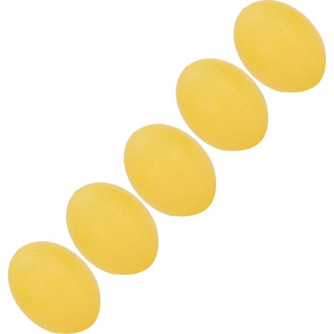Silikon-Griffball für Handgelenksübungen und Massage, 5 gelbe ovale Stücke (15 Grad) (1/5)