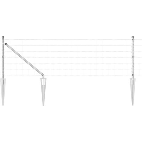 Maison Exclusive - Schweißdrahtzaun mit Spikes 50 x 0,6 m (B x H)