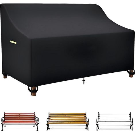 Gartenbank Abdeckung 3-Sitzer 165cm Wasserdicht 600D Oxford UV-Beständig (1/5)