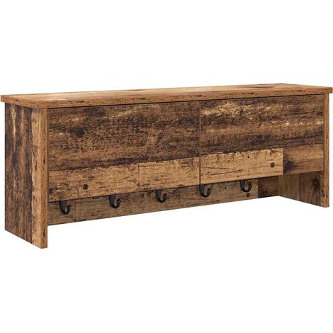 Maison Exclusive - Wandmontierter nachttisch Altholz 80 x 20 x 30