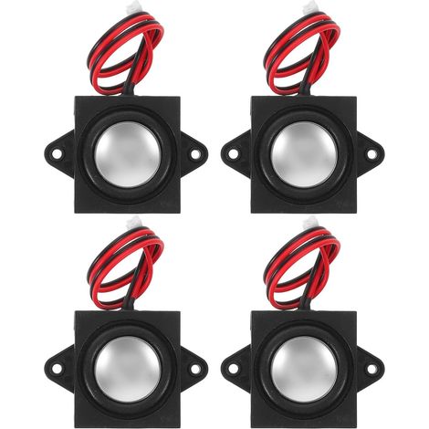 Lot de 4 Mini Haut-parleurs 4 Ohms 3w avec Cavité Basse Puissante, Interface Jst-ph2.0, Plastique et Métal, pour Projets Sonores et Gadgets Audio (1/5)