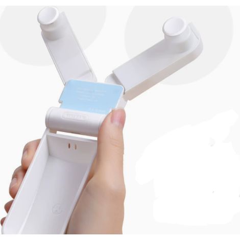 1 Ventilateur de poche, design pliable, double tête, modes faible et élevé, recharge USB, pour voyage et bureau (1/5)