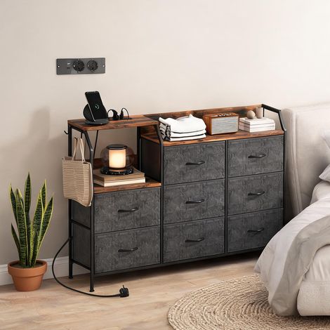 Armoire de rangement pliable brun Rustique 130,5 x 30 x 88 cm (1/5)
