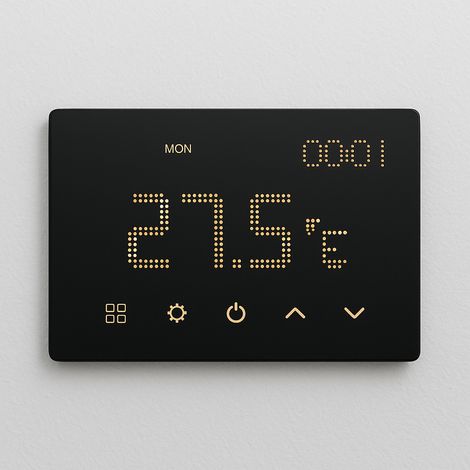 Cronotermostato WI-FI nero Touch incasso 503 Ettroit ETWF4302 (1/5)