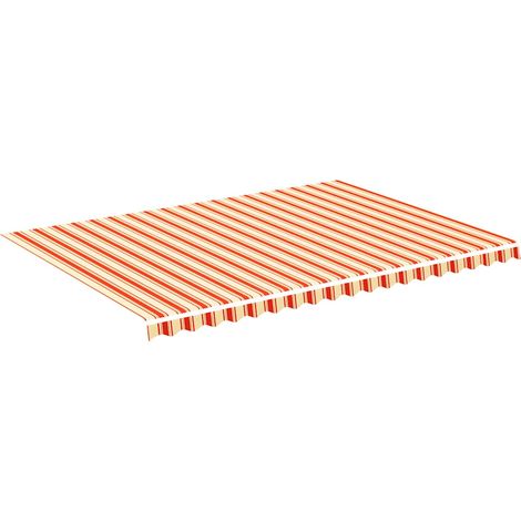 Tessuto di Ricambio per Tenda da Sole Giallo e Arancio 5x3,5 m (1/4)