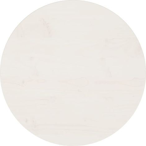 Tischplatte,Schreibtischplatte,Küchen Arbeitsplatte Weiß Ø50x2,5 cm Massivholz Kiefer CCA242964 (1/5)