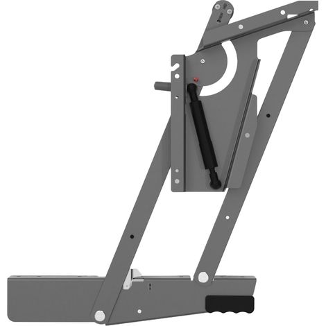 Kesseböhmer ChefsTable KB 400-600 Schwenkbeschlag, Küchengerätehalter, Platzsparer, Parallelschwenkmechanik, einfache Montage, Stahl, Anthrazit, 400-600 mm