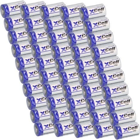 50x XCell Batterie CR2 Lithium 3V 850mAh CR15H CR15H270 CR17355 DLCR2 CR15H270 (1/5)