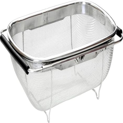 Passoire à Évier, Acier Inoxydable, Poignée Extensible, Treillis Métallique, Cuisine (1/5)
