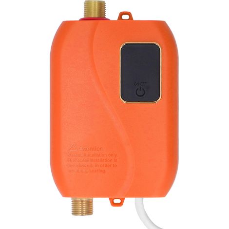 Mini chauffe-eau électrique 3500 W, chauffe-eau instantané à chauffage rapide pour salle de bain et cuisine (taille standard) (1/5)