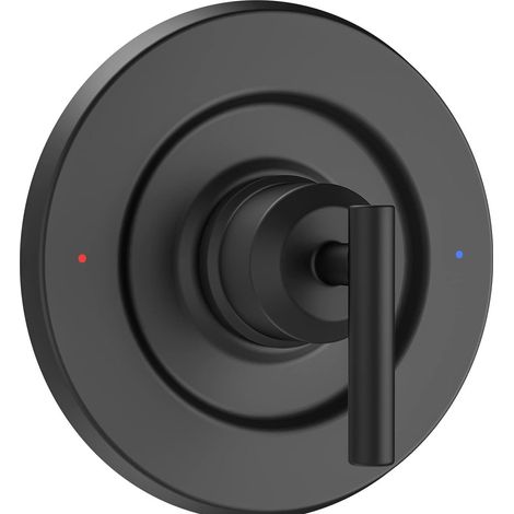 Kit de garniture de robinetterie Gibson Posi-Temp pour Moen T2901BL, kit de garniture de douche noir mat, poignée de barre de douche, compatible avec le robinet Moen 2510 (1/5)