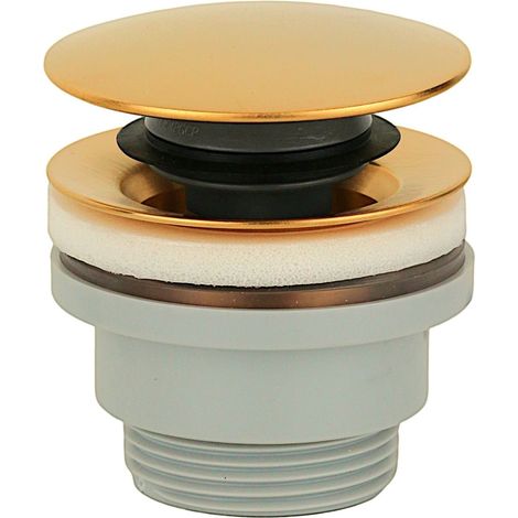 Klick-Klack-Ablassschrauben in gebürsteter Gold-PVD-Farbe Pollini Lumea ZAX017902W Gebürstetes Gold