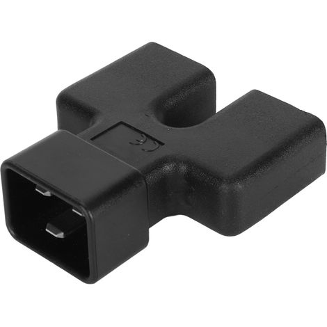 Adaptateur IEC320 C20 mâle vers 2 prises C19 femelle Y, répartiteur secteur pour double alimentation. (1/5)