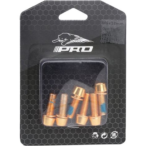 Vis M6x18mm - Écrou Pour Étrier De Frein À Disque Vélo VTT Route - Acier Inoxydable - 6 Pièces (1/5)