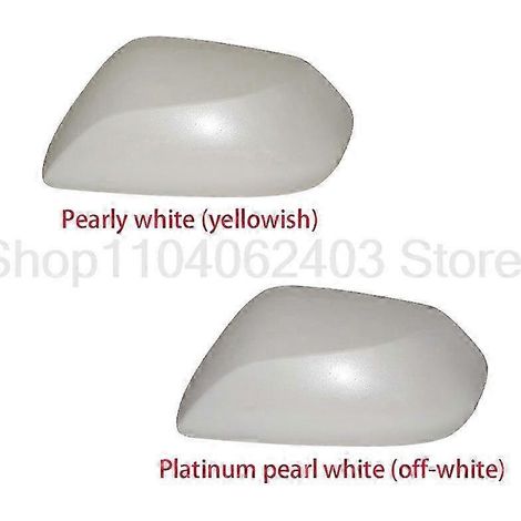 Coque de rétroviseur, clignotant, cadre intérieur, cache inférieur, bande chromée et autres pièces automobiles pour Toyota CH-R (années 2018-2022). Left pearl white (1/5)