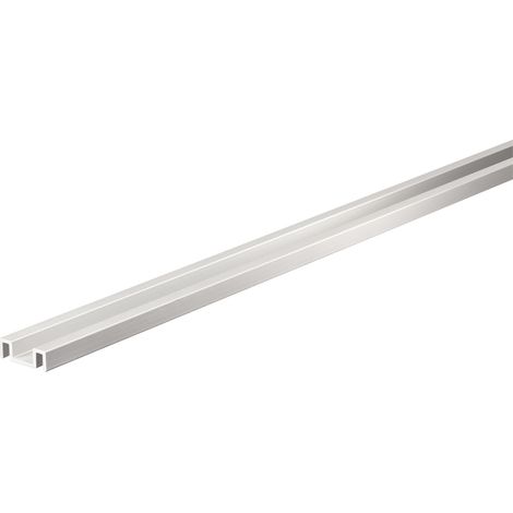 PROFILO GUIDA BINARIO ALLUMINIO ARGENTO mt. 2 mm. 20X7X5