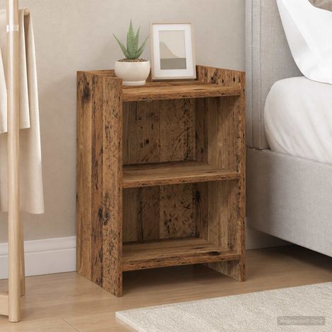 vidaXL Bedside Tables Old Wood 40 x 30 x 60 cm Engineered Wood (1/5)