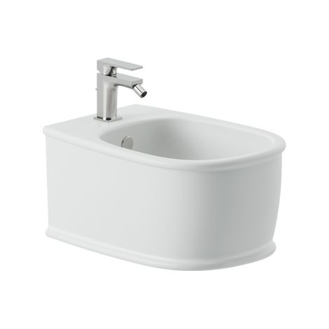 Bidet Atelier sospeso cm. 52x37 bianco lucido con fissaggi