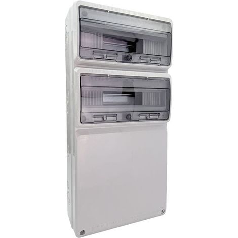 Coffret pour prise étanche 32M IP65 IK10, 2 rangées de 16 modules - 685x330x155mm (1/5)