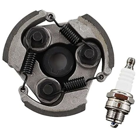 VURAHOME - Embrayage Plaque Centrifuge Renforcé pour Pocket Quad Pocket Dirt Bike avec Clavette 47cc 49cc 50cc et bougie dallumage (1/4)