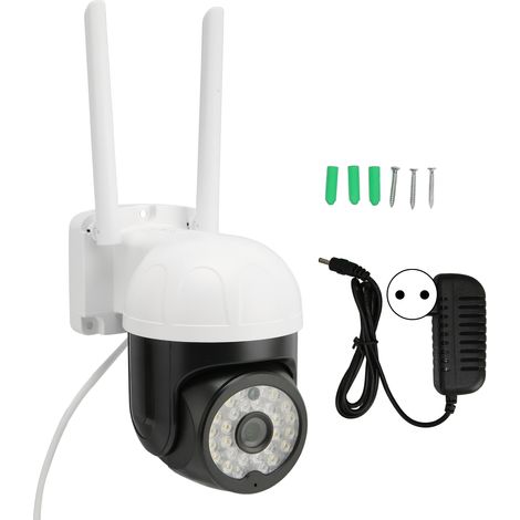 Caméra de surveillance intelligente HD 1080p avec Wi-Fi 2,4 GHz, interphone bidirectionnel, alarme de mouvement et plusieurs options de stockage. Idéale comme babyphone ou caméra pour animaux. Norme e (1/5)