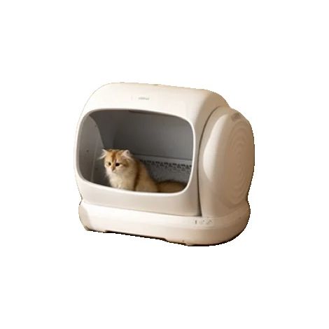 Arenero para gatos, control inteligente, diseño autolimpiante, blanco, XXXL (1/2)