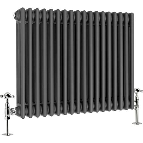 Warmehaus Traditional Triple Anthracite Radiator 600 x 830mm (1/5)